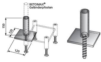 Railing post holder
