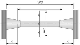 Water stop St 22 welded on