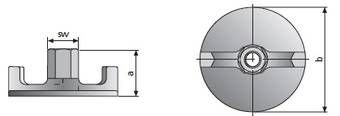 plate wing nut Ø 110 