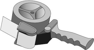 Adhesive tape and dispenser