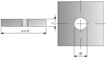 Smooth steel counterplate
