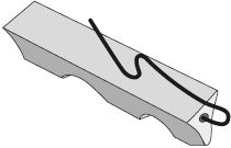 FC-trianglebar concave with steel clip