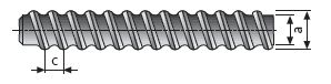 KO 10 Kordelgewinde