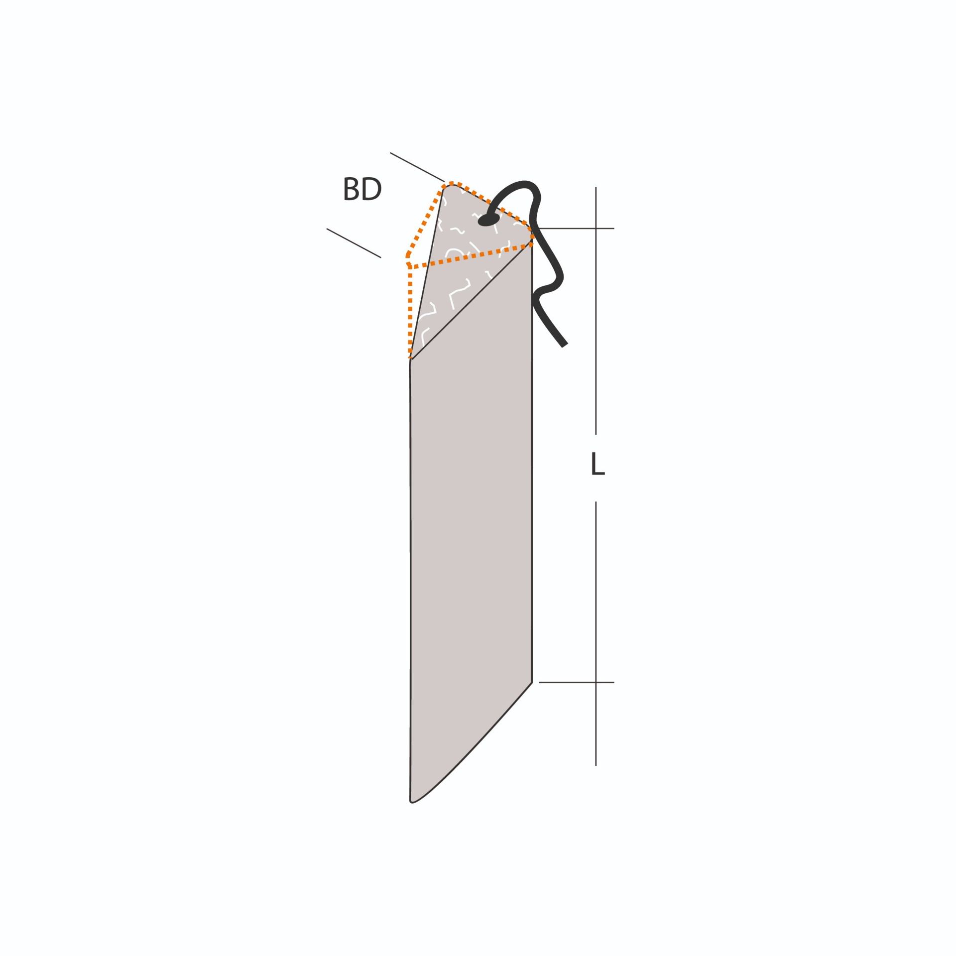 Dreika K1 S with one clamp, bevel cut